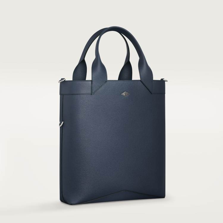 Cartier Losange小号款托特手袋 海军蓝色 小牛皮