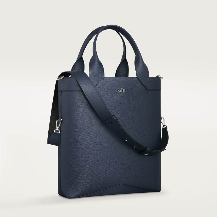 Cartier Losange小号款托特手袋 海军蓝色 小牛皮