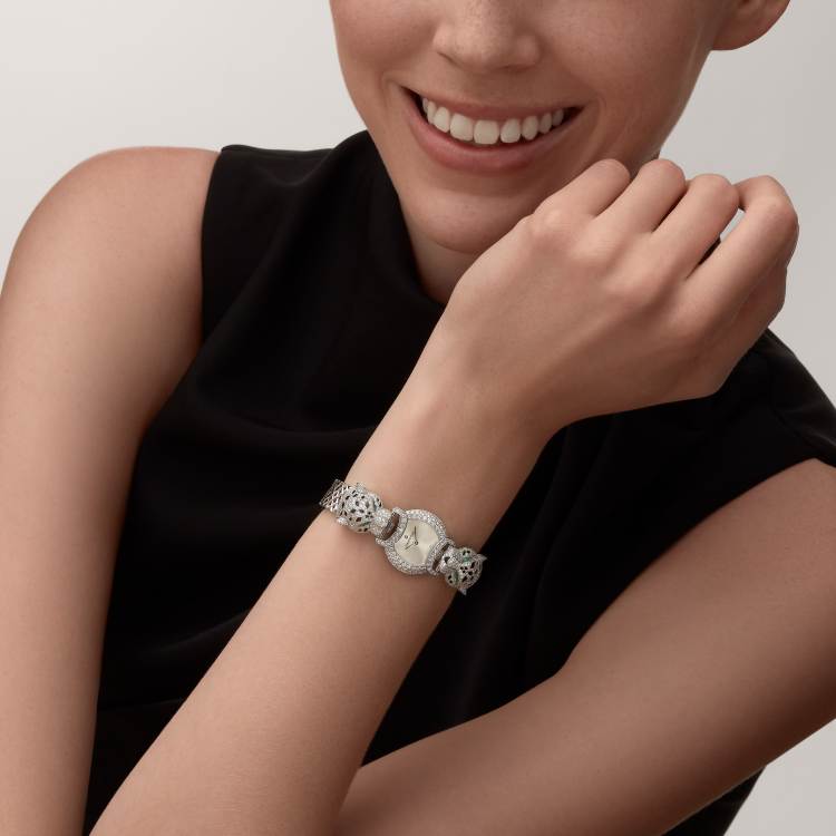 La Panthère de Cartier 腕表 标准 18K镀铑白金 石英