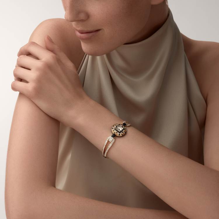 Panthère猎豹系列珠宝腕表  18K黄金 石英