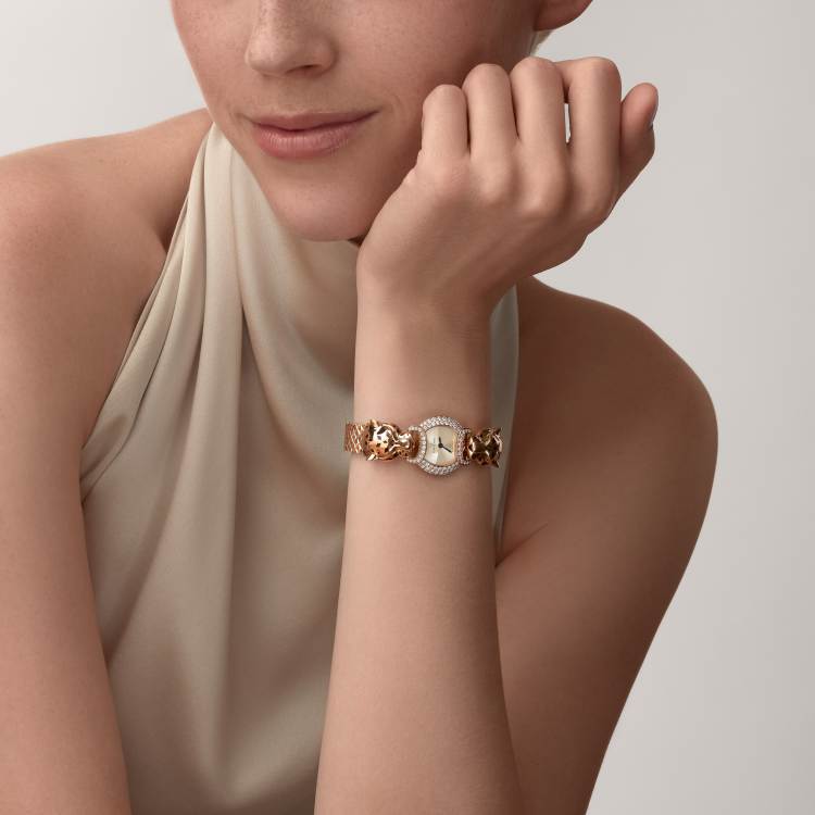 La Panthère de Cartier 腕表 标准 18K玫瑰金 石英