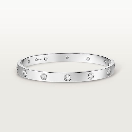 LOVE手镯，经典款，镶嵌10颗钻石