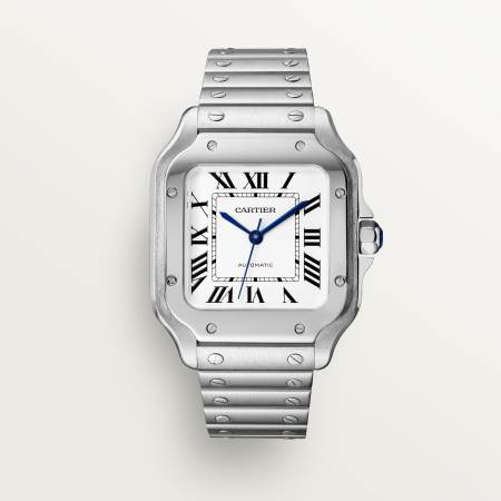 Santos de Cartier腕表 中号款 精钢 自动上链