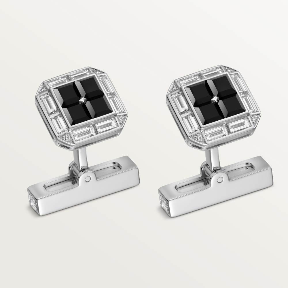 Cartier Héritage系列缟玛瑙袖扣