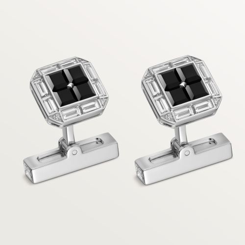 Cartier Héritage系列缟玛瑙袖扣