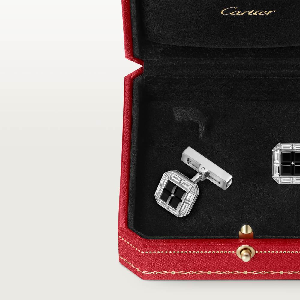 Cartier Héritage系列缟玛瑙袖扣