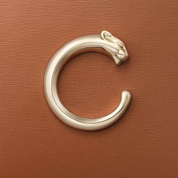 Panthère de Cartier卡地亚猎豹系列单层卡片夹 淡褐色 小牛皮