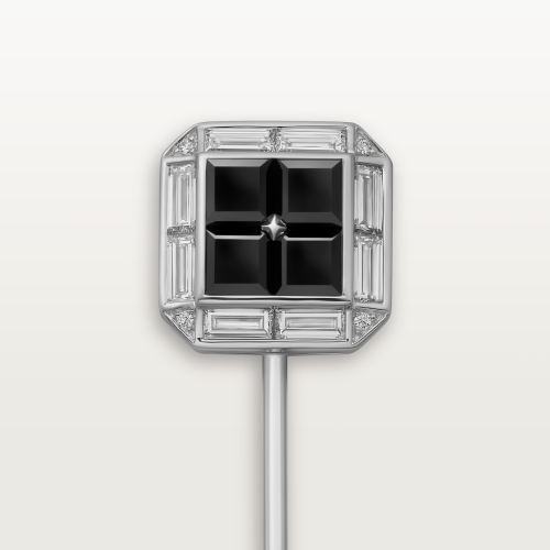 Cartier Héritage缟玛瑙领带针