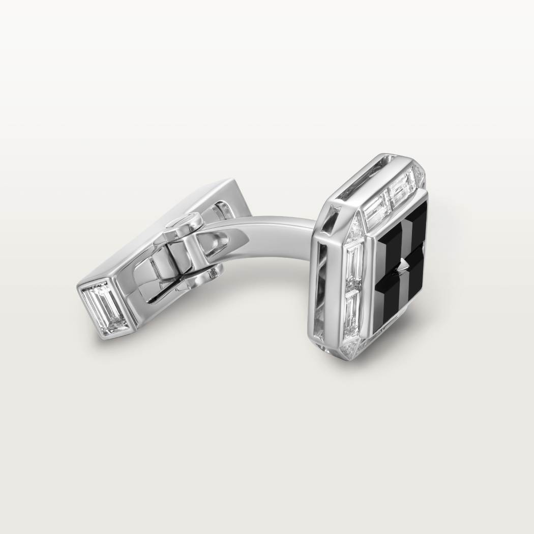 Cartier Héritage系列缟玛瑙袖扣