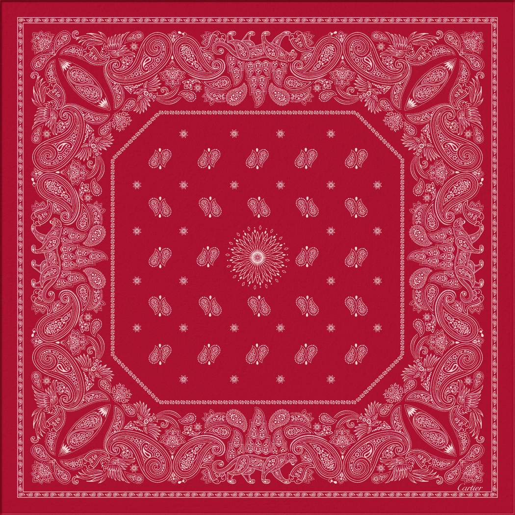 Double C Paisley 90方巾