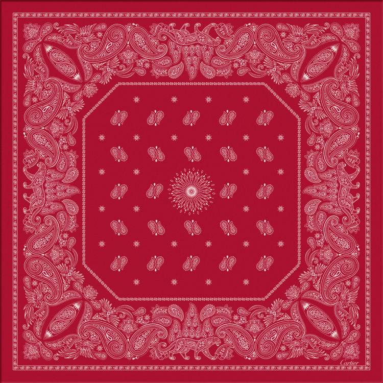 Double C Paisley 90方巾