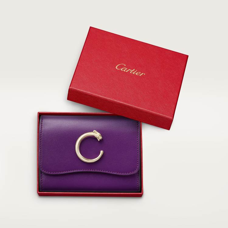 Panthère C de Cartier系列迷你皮夹  小牛皮