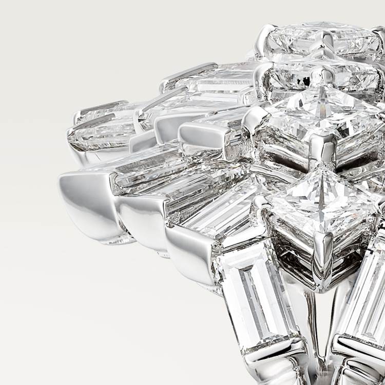 Reflection de Cartier戒指，镶嵌钻石 18K白金
