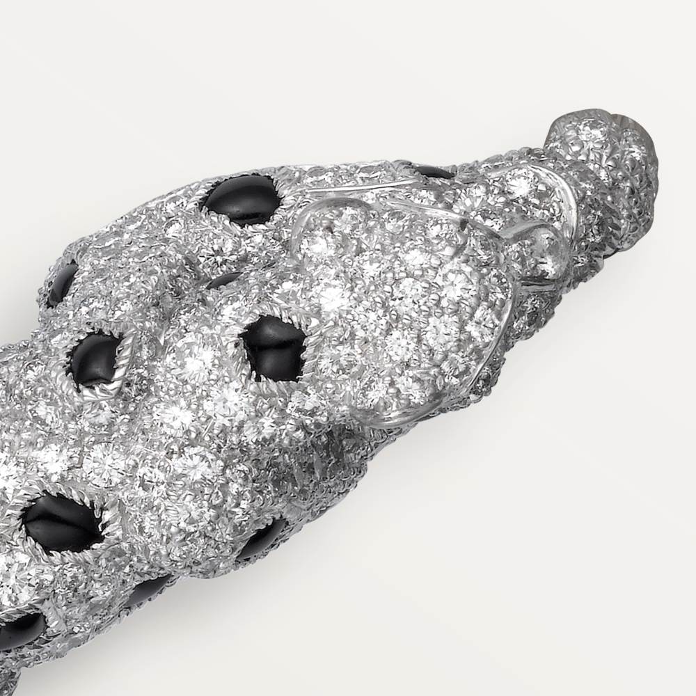 Panthère de Cartier卡地亚猎豹戒指，铺镶钻石 18K白金