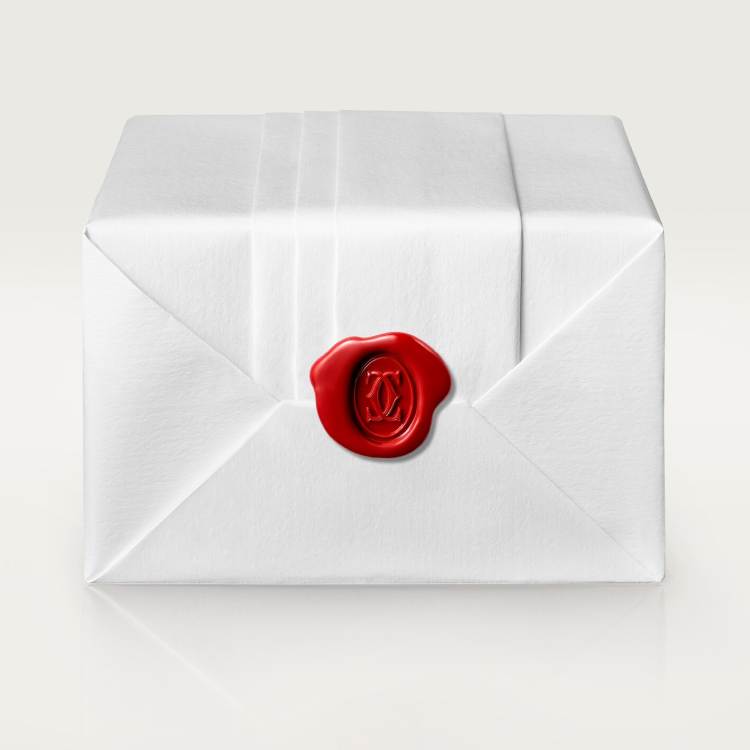 Trinity枕形项链，中号款 18K白金，18K黄金，18K玫瑰金