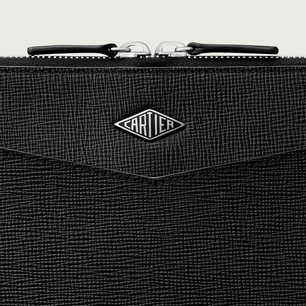 Cartier Losange系列公文包 黑色 小牛皮