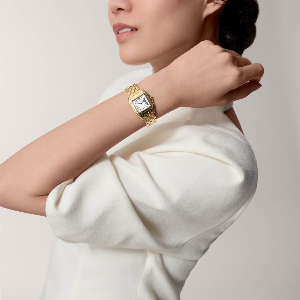 Panthère de Cartier腕表 中号款 18K黄金 石英