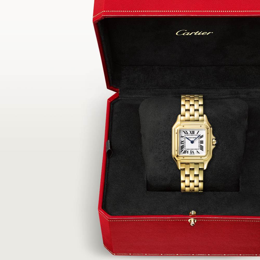 Panthère de Cartier腕表 中号款 18K黄金 石英