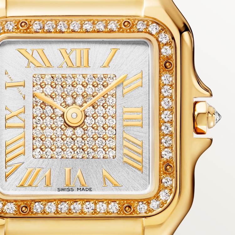 Panthère de Cartier腕表 中号款 18K黄金 石英