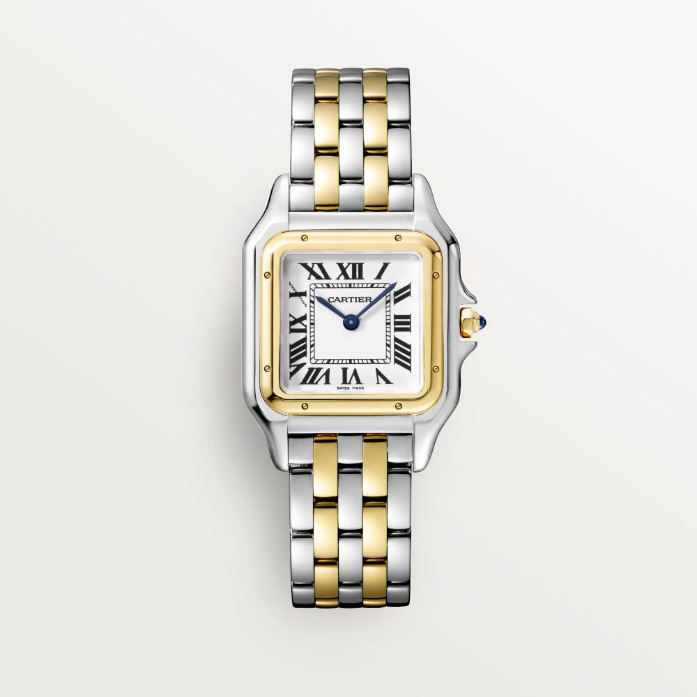Panthère de Cartier腕表 中号款 K金 - 精钢色 石英