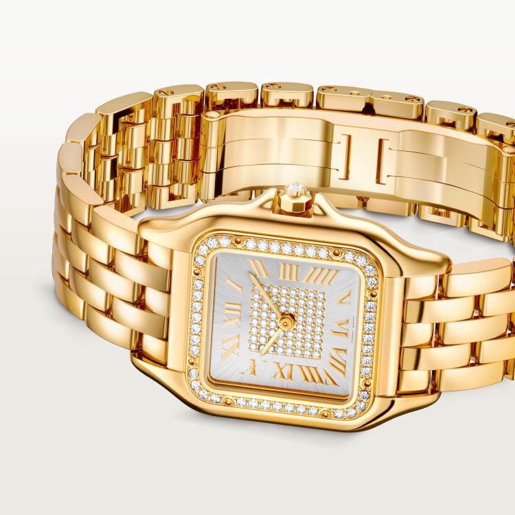 Panthère de Cartier腕表 中号款 18K黄金 石英