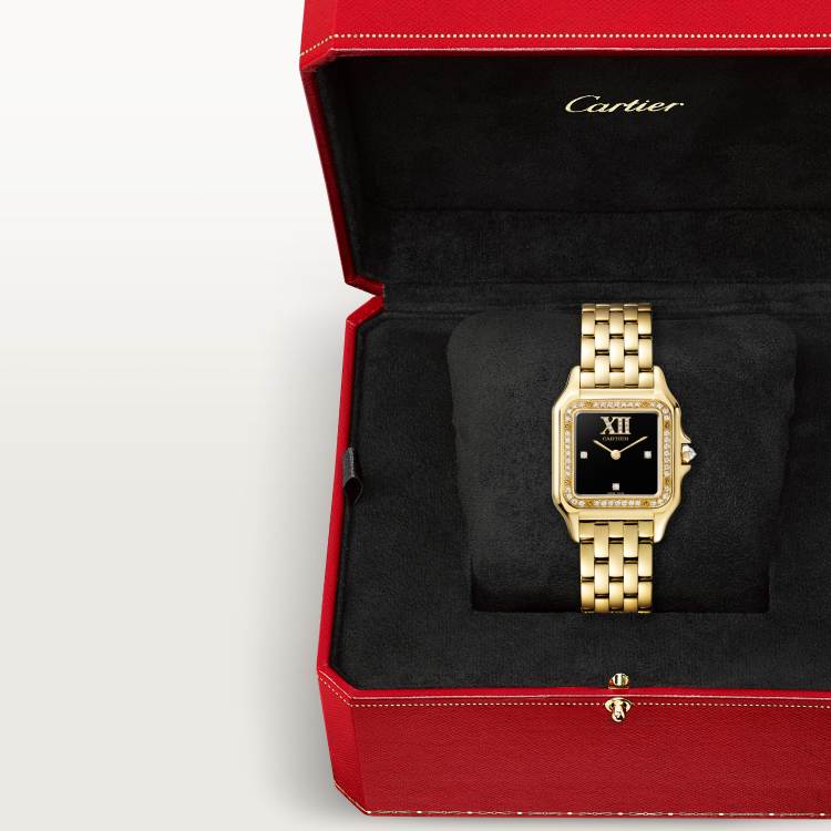 Panthère de Cartier腕表 中号款 18K黄金 石英