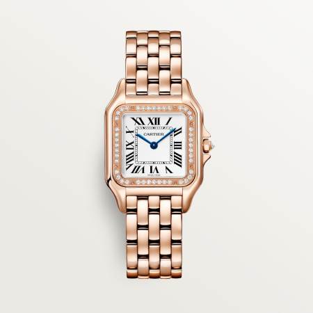 Panthère de Cartier腕表 中号 18K玫瑰金 石英