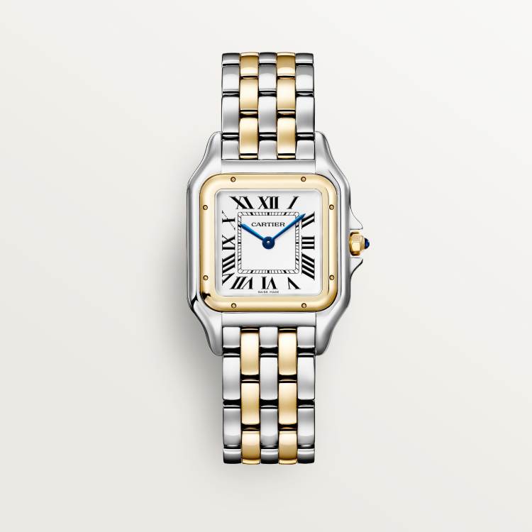 Panthère de Cartier腕表 中号款 K金 - 精钢色 石英