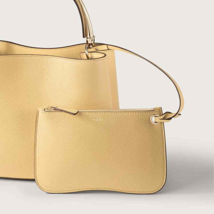 Panthère de Cartier系列小号款手袋 Mimosa yellow 小牛皮