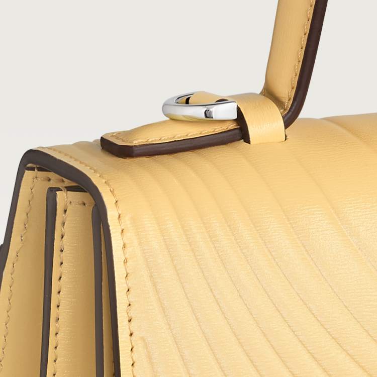Panthère C de Cartier系列小号款手袋 Mimosa yellow 小牛皮