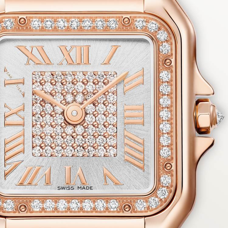 Panthère de Cartier腕表  18K玫瑰金 石英