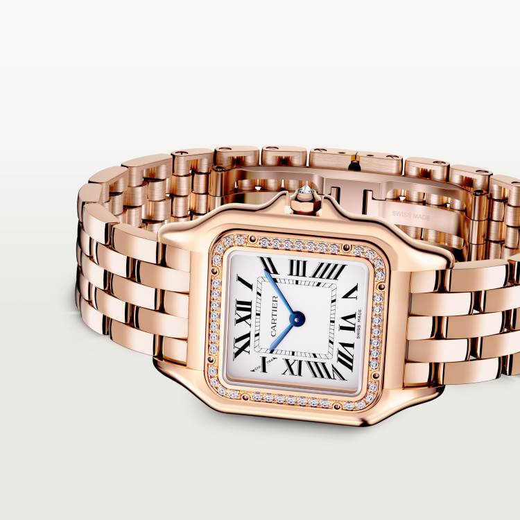 Panthère de Cartier腕表 中号 18K玫瑰金 石英