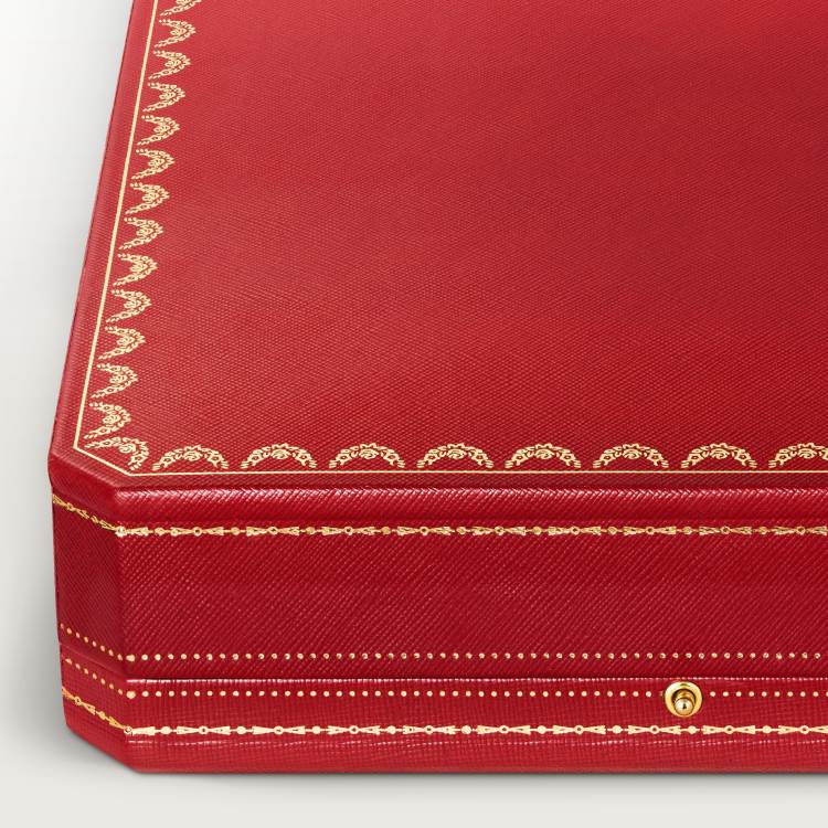 Panthère de Cartier卡地亚猎豹长项链，蓝宝石，大号款，铺镶钻石  18K白金