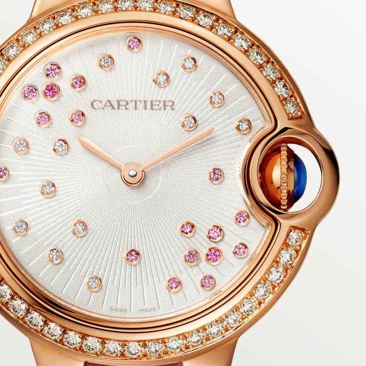 Ballon Bleu de Cartier卡地亚蓝气球腕表 33毫米 18K玫瑰金 自动上链