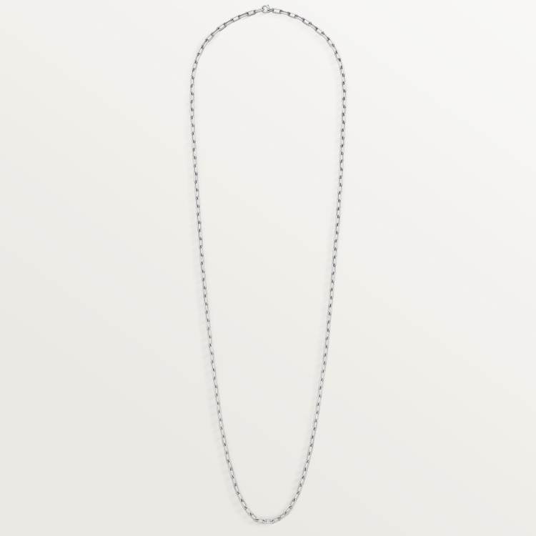 Santos de Cartier链式长项链，小号款 18K白金