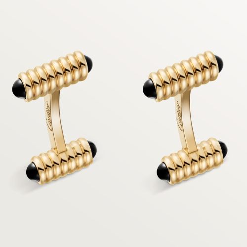 袖扣，呈弹簧造型