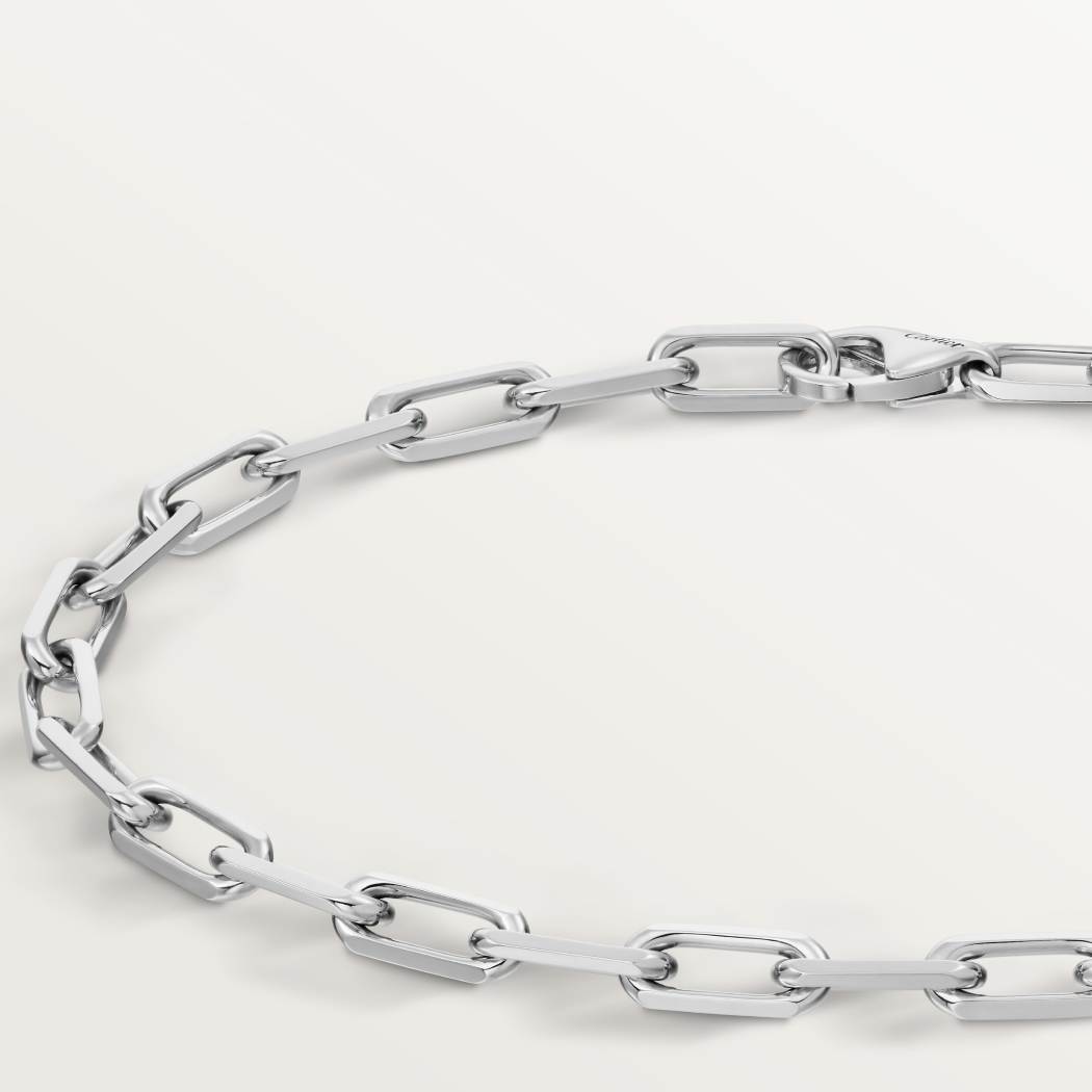 Santos de Cartier链式手链，小号款 18K白金
