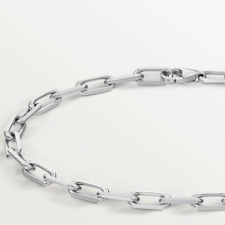 Santos de Cartier链式手链，小号款 18K白金