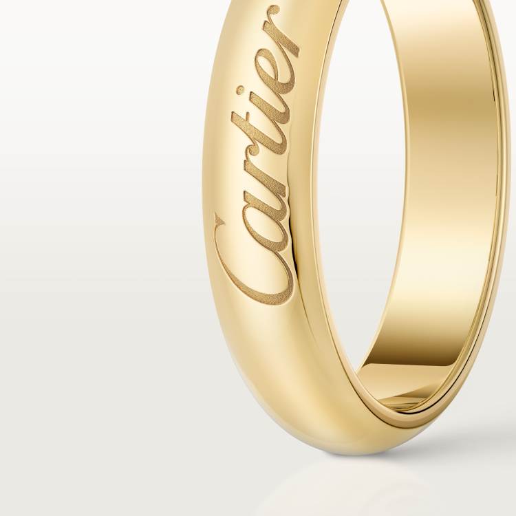 C de Cartier戒指，宽4毫米 18K黄金