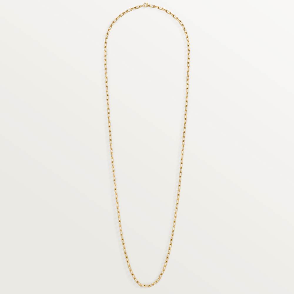 Santos de Cartier链式长项链，小号款 18K黄金