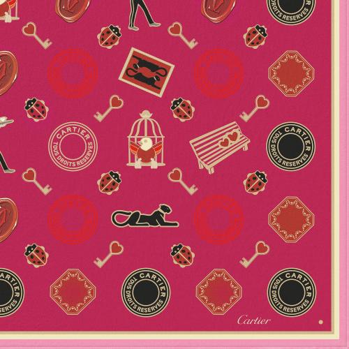 Diabolo de Cartier方巾 90