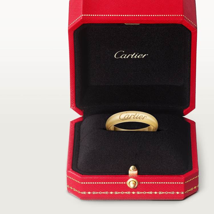C de Cartier戒指，宽4毫米 18K黄金