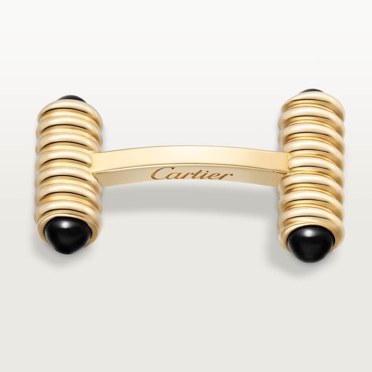 袖扣，呈弹簧造型