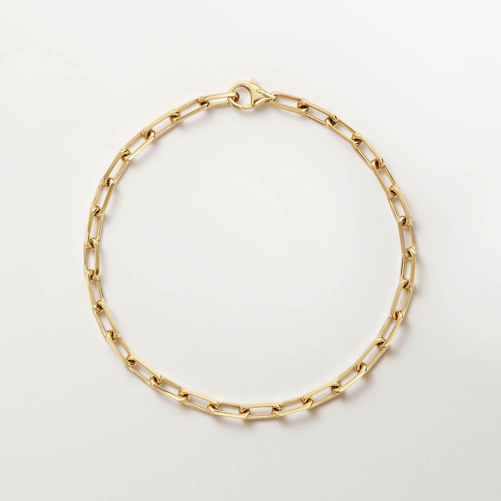 Santos de Cartier链式手链,小号款 18K黄金