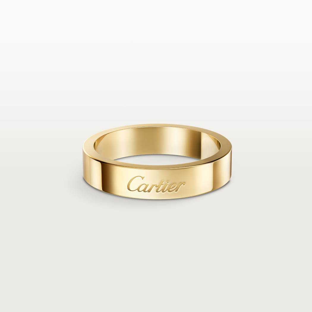 C de Cartier戒指，宽4毫米 18K黄金