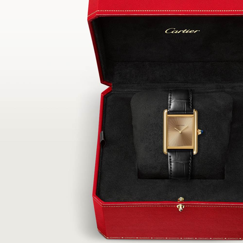 Tank Louis Cartier腕表 中号 18K黄金 手动上链