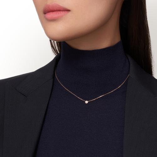 Cartier d'Amour耳钉，镶嵌2颗圆形明亮式切割钻石，小号款