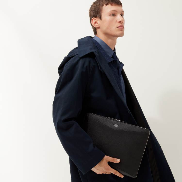 Losange系列公文包 黑色 小牛皮