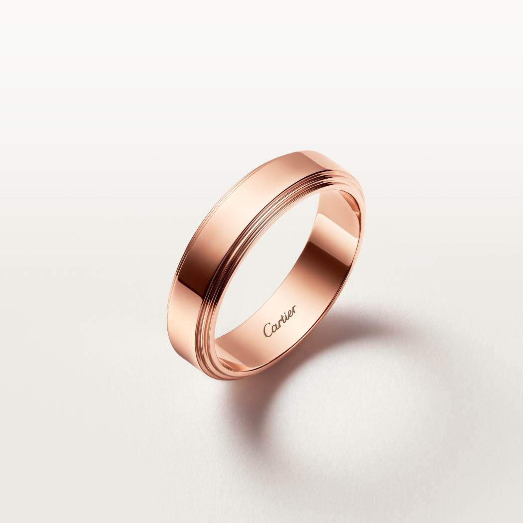 Cartier d'Amour戒指，宽5毫米 18K玫瑰金