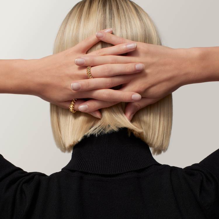 Clash de Cartier戒指，中号款 18K黄金